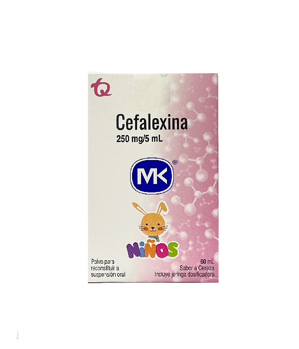 CEFALEXINA 250MG/5ML FRASCO X 60 ML MK